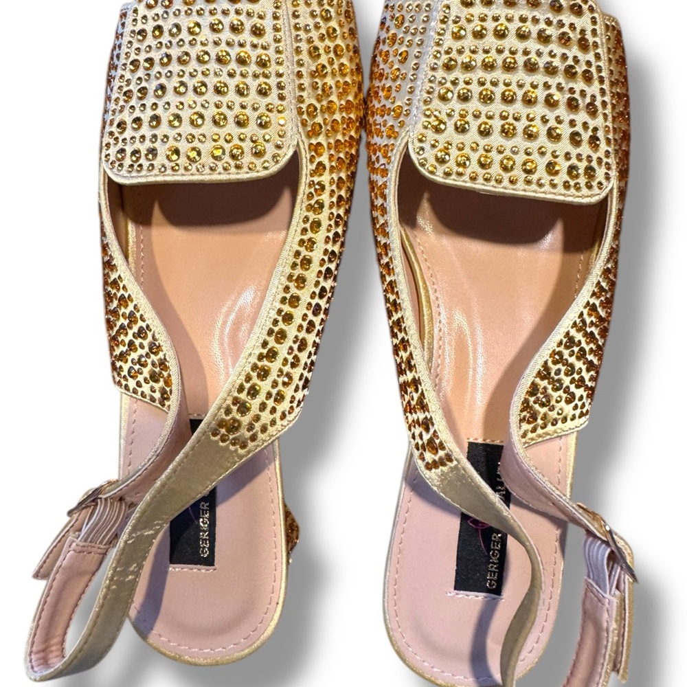 Chunky Mules Heels for Women Summer Shoes  Heeled bling sandals!Nib sz 40 (9.5)